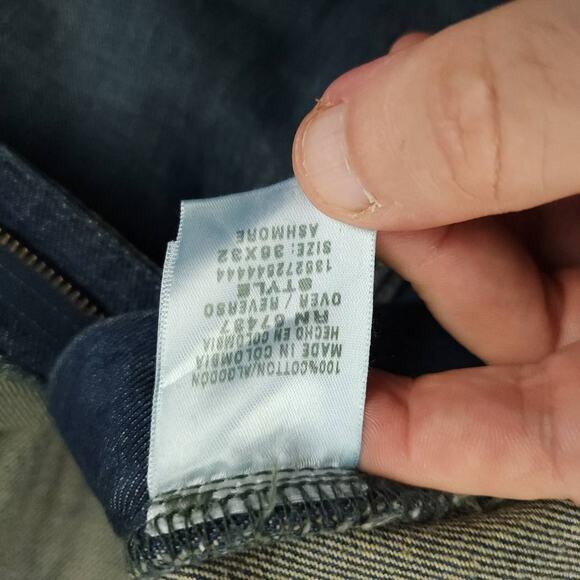 RL Polo Jeans Mens 36x32 Vtg Y2K Baggy Wide Leg Low Rise Mud Wash Ashmore Blue - Picture 5 of 8